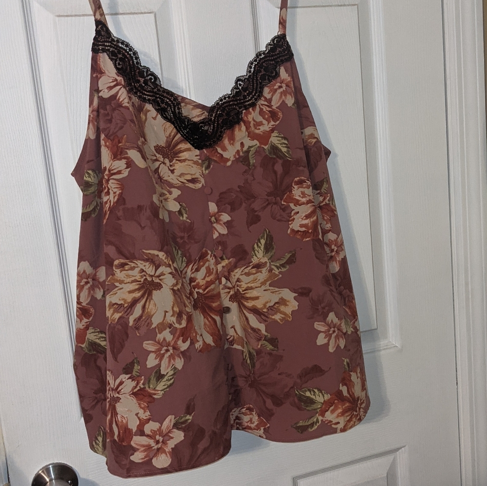 Torrid lace trim cami
